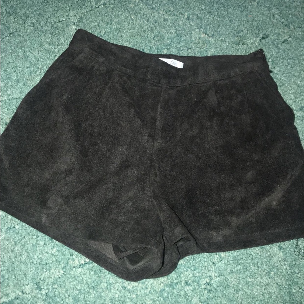 Suede shorts